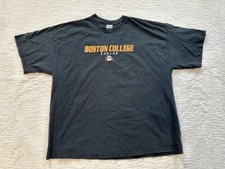 Boston College Eagles Men’s Black T-Shirt XXL/TTG 2XL Tall Embroidered Vintage