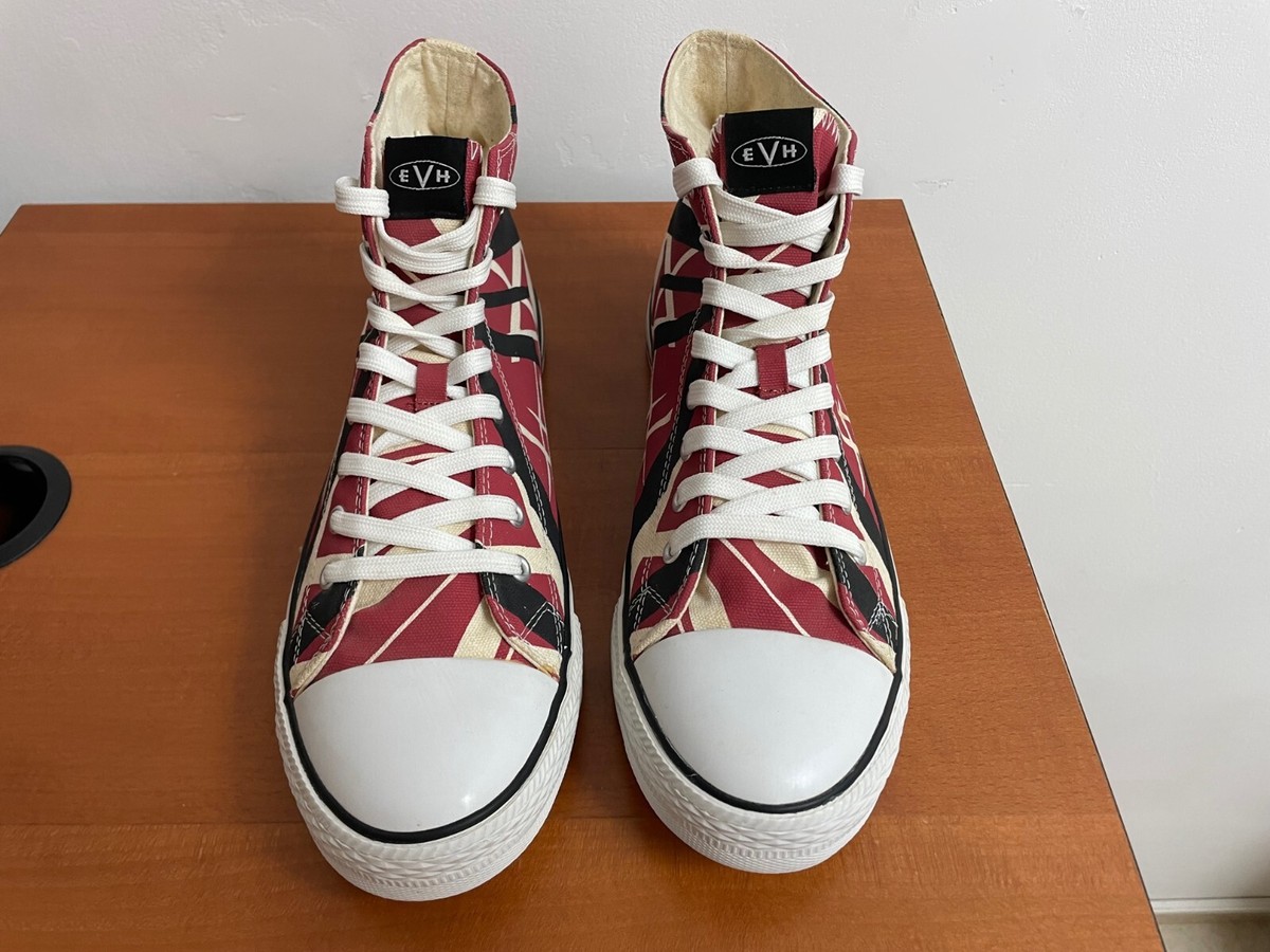 MINT Van Halen Mens Sneakers EVH 5150 Red Frankenstein High