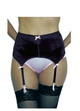 Rago Four Strap Soft Shaping Garter Belt Stockings Style 72523 to 2X Black