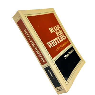 Rules for writers: A Brief Nandbook - Paperback By Hacker, Diana  1985