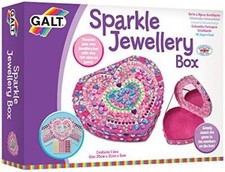 UK Galt Toys Sparkle Jewellery Box Kids Craft Kits Ages 6 Years Plus Uk