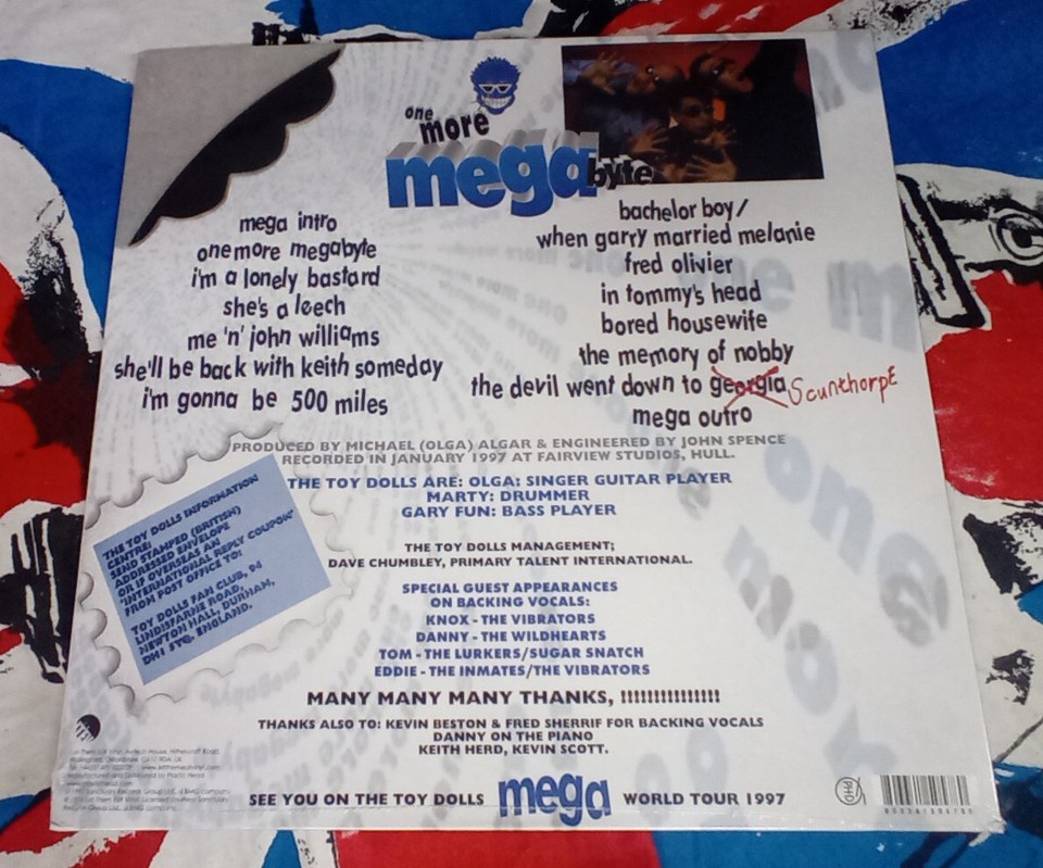TOY DOLLS "One More Megabyte" Blue Vinyl ALBUM OLGA Exploited SEX