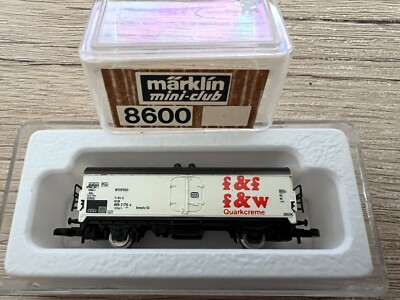 Märklin 8600 mini-club Spur Z Kühlwagen f&f f&k Quarkcreme in OVP Top Zustand