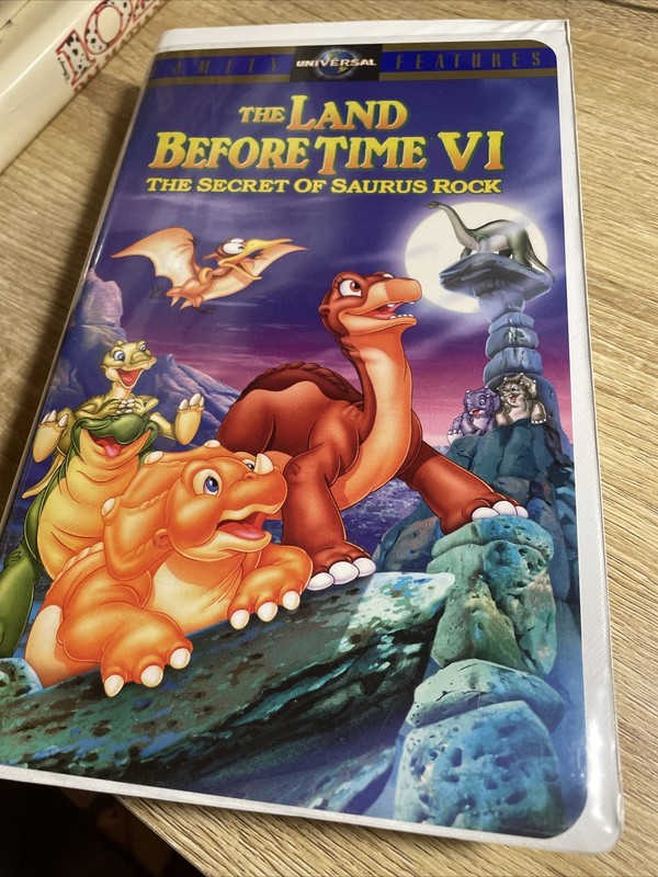 The Land Before Time VI: The Secret of Saurus Rock (VHS, 1998, Clamshell...