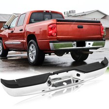 Rear Bumper Step Bumper Chrome For 2005-2011 Dodge Dakota Wo Park Sensor Holes Rear Bumper Step Bumper Chrome For 2005-2011 Dodge Dakota Wo Park Sensor Holes