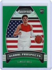 2020/21 Panini Prizm Draft Picks Global Prospects Green Rookie #98 Lamelo Ball