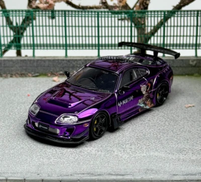 1:64 LMLF Purple JDM Supra A80Z Pandem Sports Model Diecast Metal