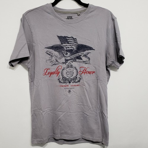 Xios New York Grey Crewneck Graphic T 
