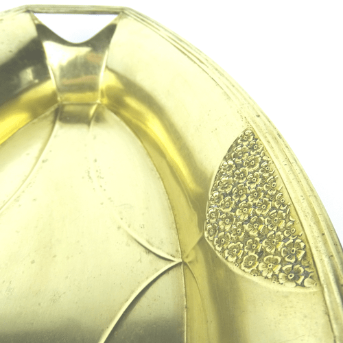 Jugendstil WMF Cake Basket Brass Bowl German Secessionist Centerpiece ca 1910 - Picture 4 of 11