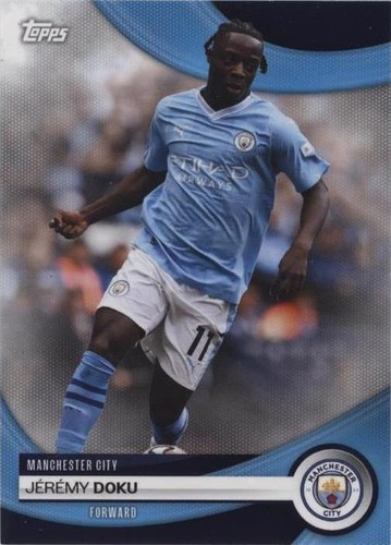 2023-24 Prizm JEREMY DOKU Black White Checkerboard SP Manchester