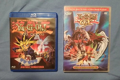 Lot Of 2 Yu-Gi-Oh! The Movie Blu Ray + Yu-gi-oh GX Vol. 4 School Duel DVD