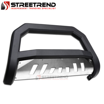 For 06-08 Dodge Ram Matte Black AVT Edge Bull Bar Brush Push Bumper Guard Skid
