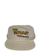 Vintage Winston Hat Snapback Mens White THE WRAP Casual Adjustable Cap