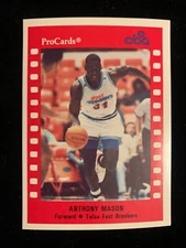 1990-91 ProCards CBA #114 ANTHONY MASON Tulsa Fast Breakers, Knicks Nrmt/Nrmt+