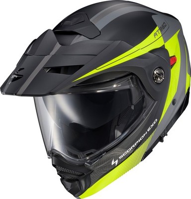 Scorpion 96-2044 EXO-AT960 Topographic 2 Motorradhelm Modular Md Schwarz