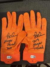 2019 Pete Alonso Rookie Autographed Batting Gloves MLB COA Orioles Mets