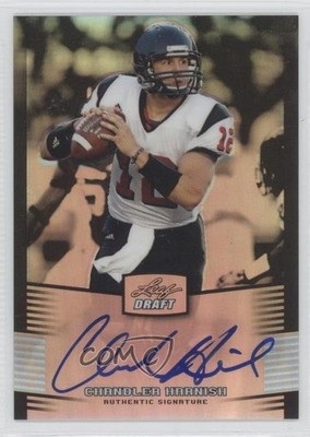 2012 Leaf Metal Draft Silver 95/99 Chandler Harnish #CH1 Rookie Auto RC 0c6