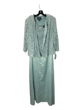 Alex Evenings Women's 2 Piece Dress w/ Lace Jacket, Size 18W