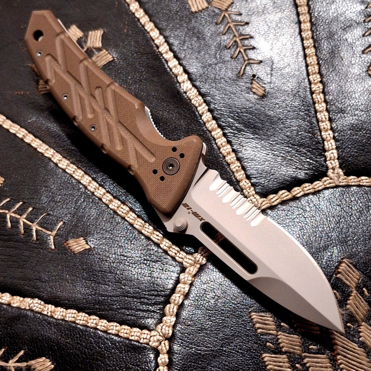 Rare Ontario OKC XM1 XM12 Fox Knives Italy N690CO Combat Deployed