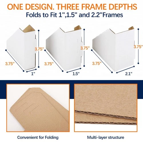 VelvetAura 200 Pack Adjustable Cardboard Corner Protectors, Fits 1", 1.5" & 2... image 2