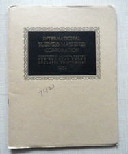 1952 IBM Annual Report - 8"x6" 16 pages - Please read - RARE  