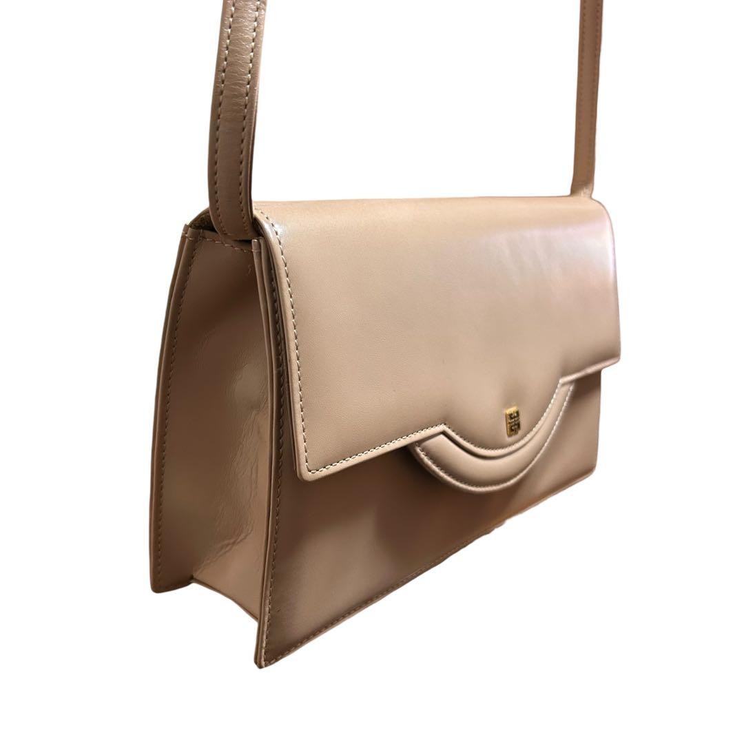 Givenchy Shoulder Bag Leather Beige Authentic F0210409 thumbnail 12