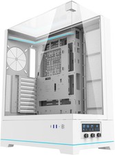 DARKFLASH DY450L WHITE STEEL TEMPERED GLASS ATX WHITE CHASSIS 0.8MM SPCC CASE