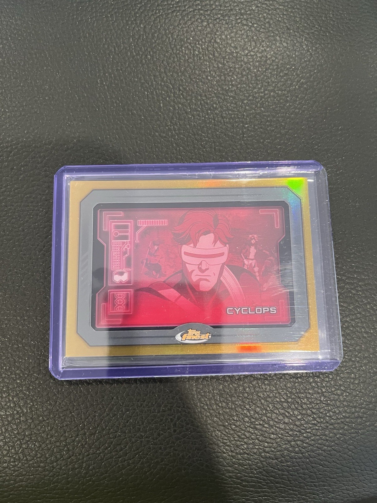 2025 Topps Finest X-Men '97 #SS-3 CYCLOPS SENTINEL SCAN GOLD REFRACTOR 9/50 SP