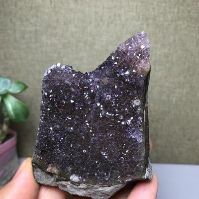 68mm NATURAL amethyst point purple Crystal Cluster Mineral Specimen 184g A1769