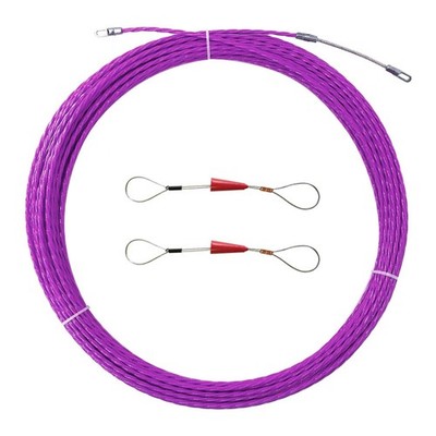 30M 100Ft Fish Tape Cable Puller Cable Rods Kit PET Electrical Cable Puller 4...