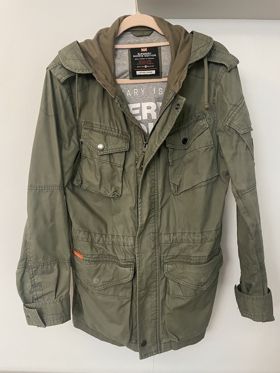 Parka Jacket Superdry Khaki Classic Rookie Military Jacket