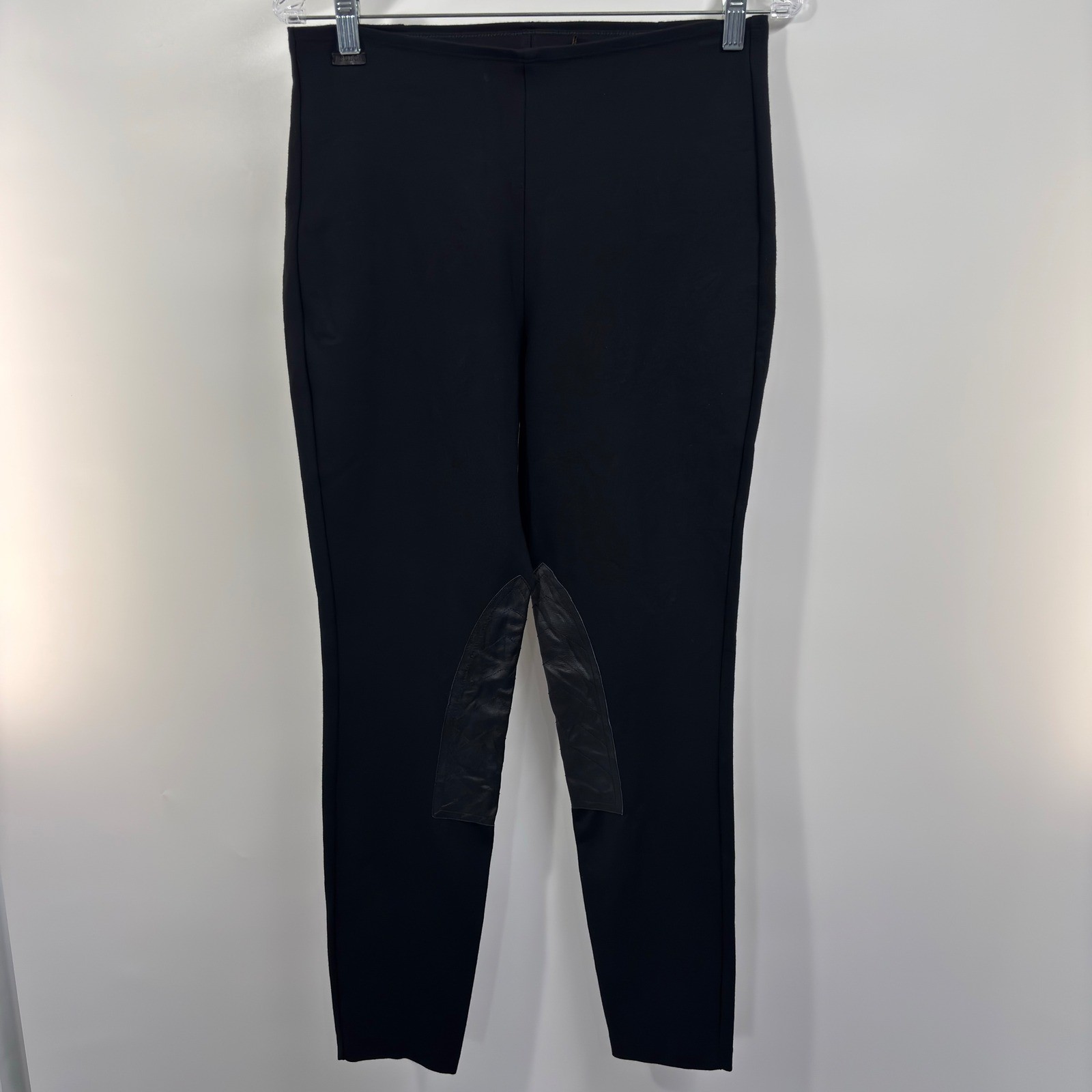 Polo Ralph Lauren Women's M Black Riding Jodhpur Style Leggings Grip Patch