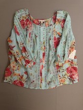 Womens Fig and Flower Boho Top