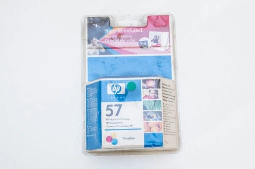 original HP 57 C6657AE ink cartridge tri color - expired March 2007