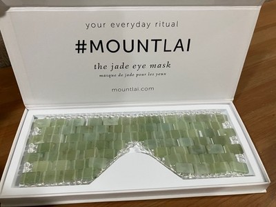 Mount Lai THE JADE EYE MASK Soothing + Depuffing Natural Stone Beauty Self Care