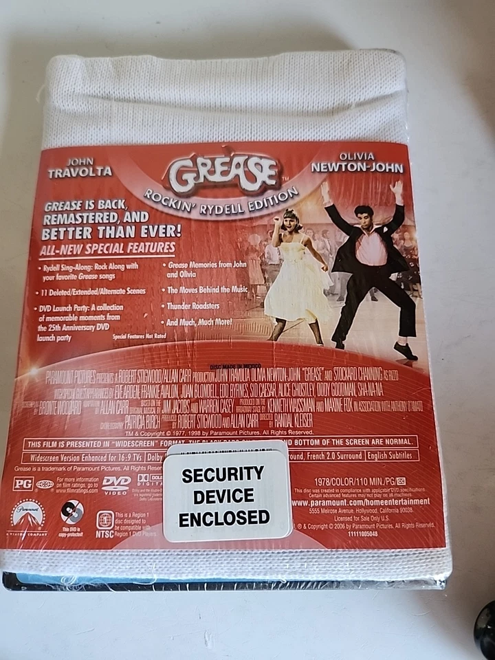 Grease (DVD, 2008, Rockin Rydell Edition with Lettermens Sweater) Sealed! NWT  - Image 2 of 2