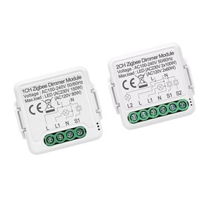 For Smart ZigBee Dimmer Switch Module 1/2 Gang Dimmable Light Switch08Tr