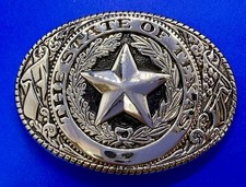 The State of Texas Lone Star United States Flag Commemorative Belt Buckle