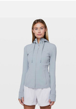 Lululemon Hooded Define Jacket Nulu Chambray W4BCIS Size 8 RARE