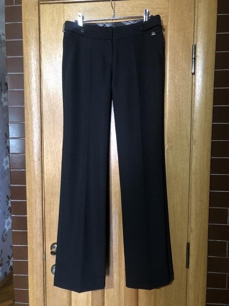 Women Barbour Trousers Black Viscose 36