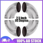 4Pcs 2.5 Inch 63mm Stainless Steel Car Exhaust Pipe 90 Degree Bend Elbow Tubes i