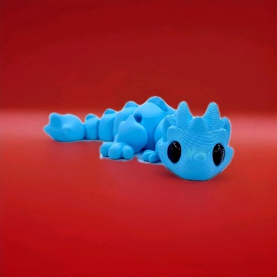 3d Printed Cute Baby Dragon 5.5 Inch