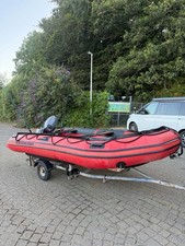 Quicksilver 380HD Heavy Duty Rib with Yamaha 25hp 2 Stroke Outboard Engine Boat