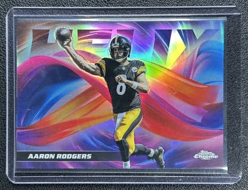 2025 Topps Chrome Aaron Rodgers Base (RAW)