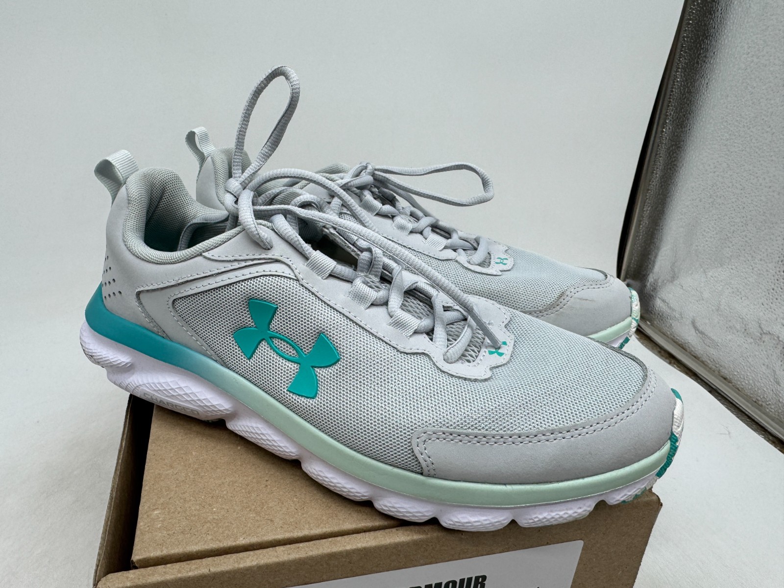 Under Armour Charged Assert 9 Marble Athletic Sne… - image 1