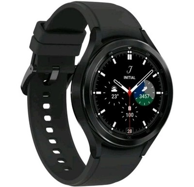 Samsung Galaxy Watch 4 Classic Bluetooth 46mm SM-R890 Schwarz + Zubehör + Folie