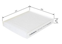 Innenraumfilter Bosch 1 987 432 053 Partikelfilter