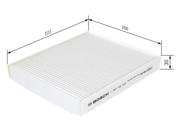 Innenraumfilter Bosch 1 987 432 053 Partikelfilter-image