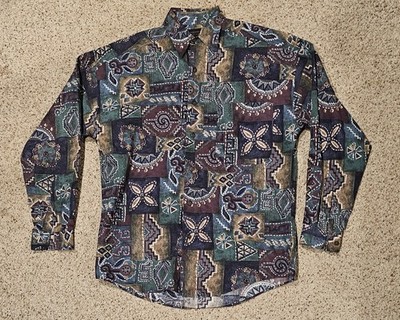 RARE Vintage 90s Structure Shirt Size Small 100% Cotton Outdoor Casual Walking 