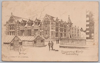 LIVERPOOL Universität Ingenieurschule & Labor Postkarte